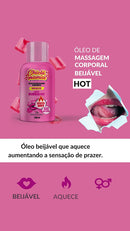 Óleo De Massagem Beijável - Chiclé hot Babaloo