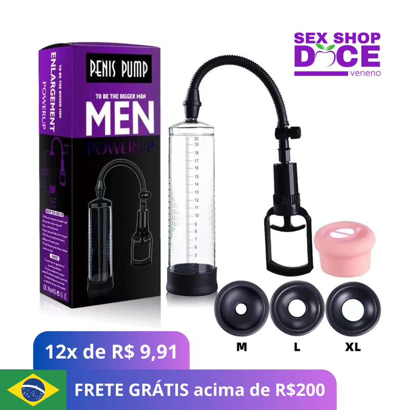 KIT - Bomba Manual 19.5CM + 3 ANEIS (P/M/G)