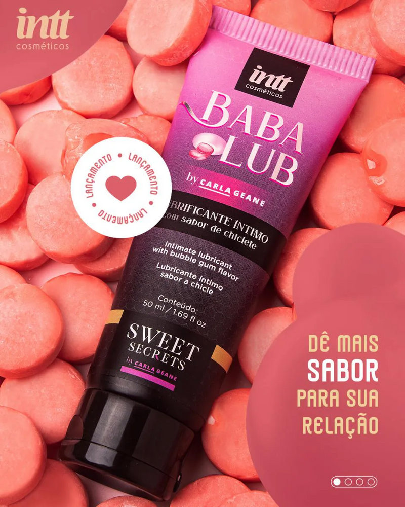 Lubrificante Intt - Babalub - Beijável Sabor Chiclete