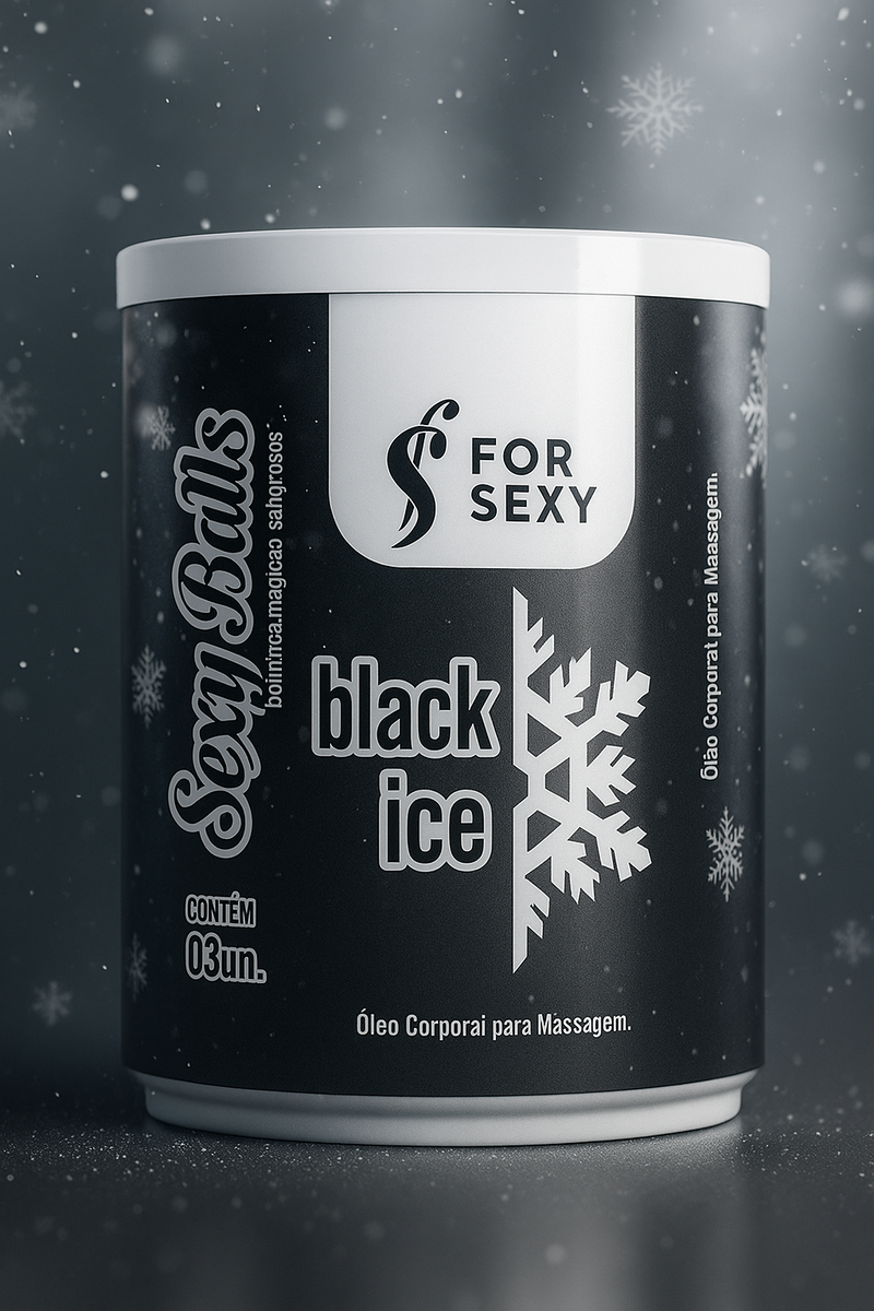 Bolinha Black Ice - 3 Unidades